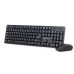 KBS-W-01 Gembird 2.4 GHz Slim Bezicni mis + tastatura US layout black