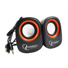 Stereo zvucnici Orange/Black, 2 x 3W RMS USB